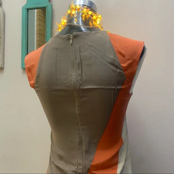 🌟 “FRENCH CONNECTION” satin dress in pastel colours with Lining Inside. - Picture 8 of 13